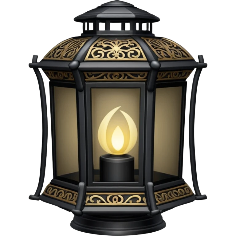 Black lantern  emoji