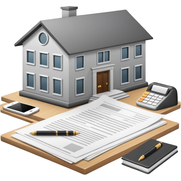 casa moderna blanca con gris con tramites legales emoji