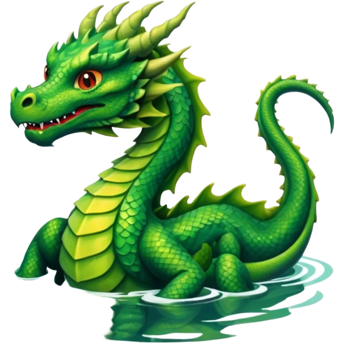 dragon in the lake emoji