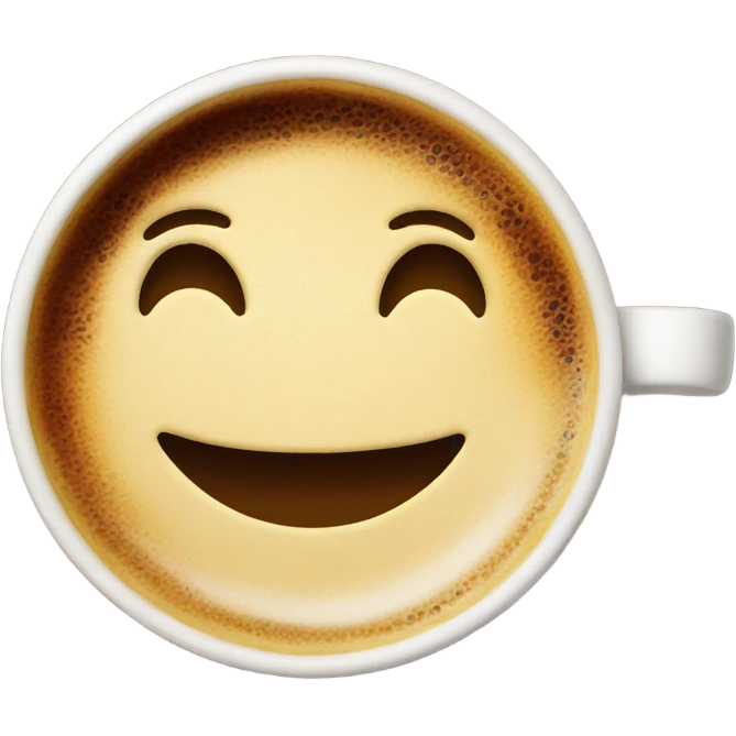 Smiley face coffee  emoji
