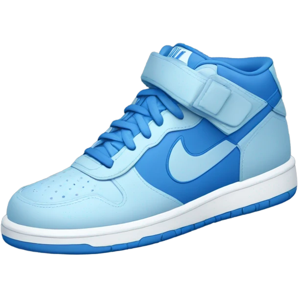 Blue Nike shoe emoji