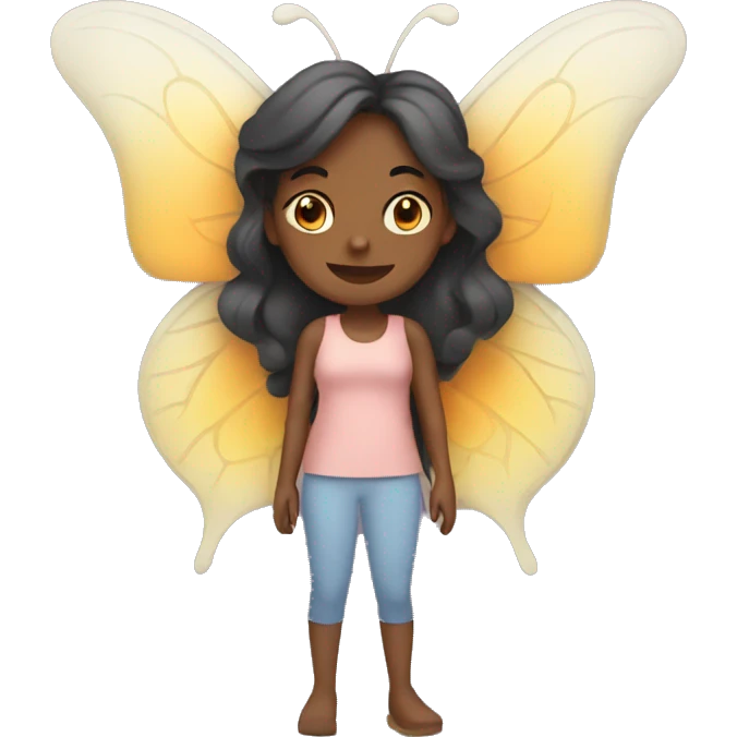 Woman with butterfly wings emoji
