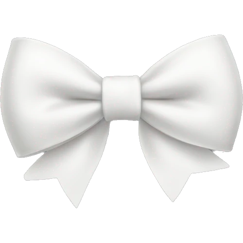 white bow  emoji
