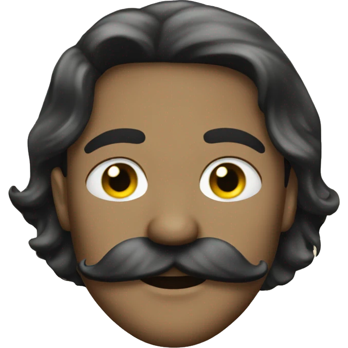 Moustache diamond  emoji