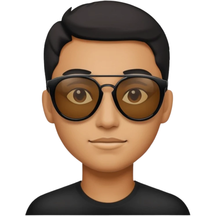 Wearing black sunglasses emoji