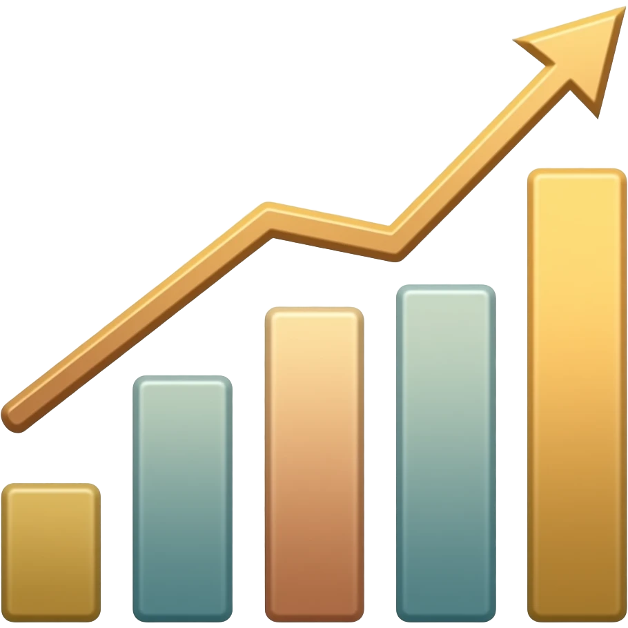 graficos subiendo precios emoji