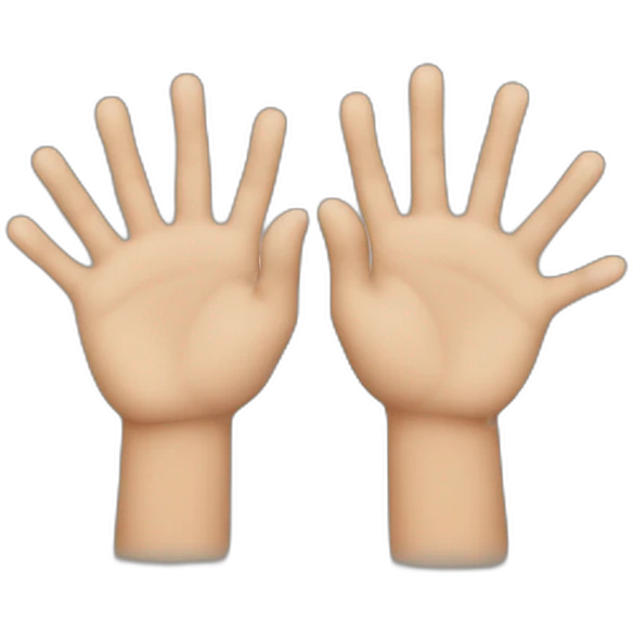 2 hands emoji