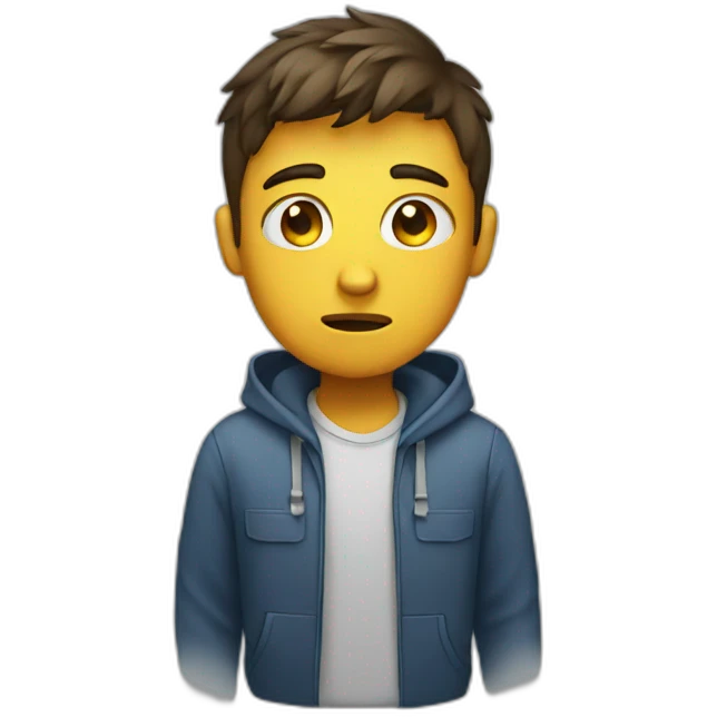 Sad student emoji