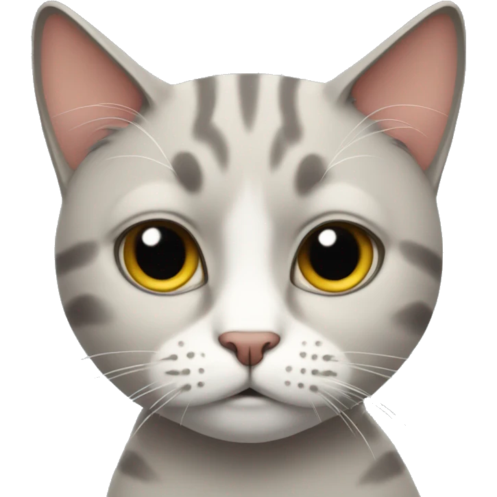 Cat with unamused expression emoji