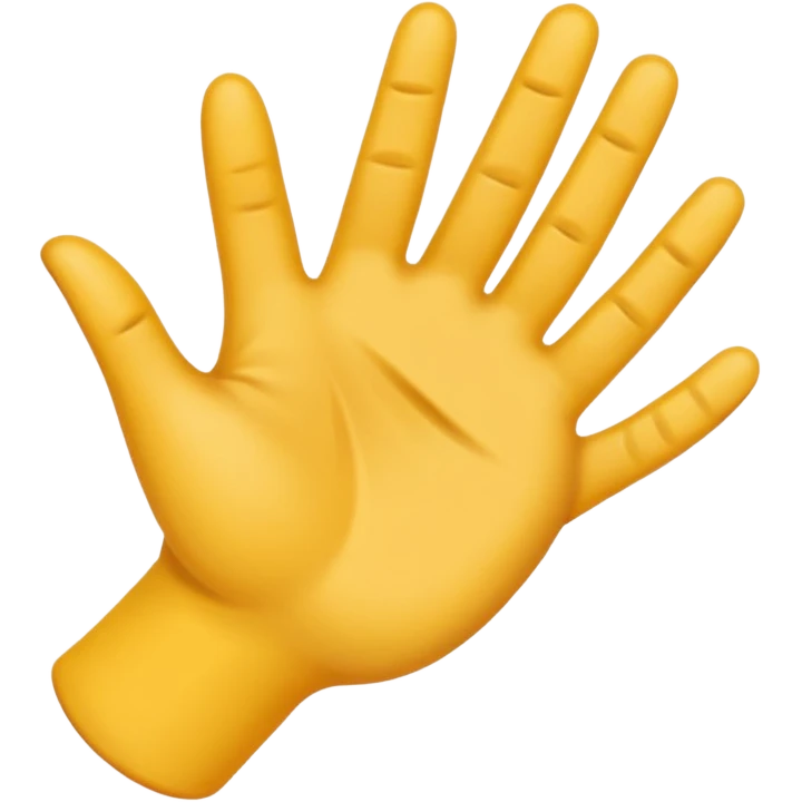 Crea un emoji que sea este ✋️ pero de cabeza, osea invertido emoji