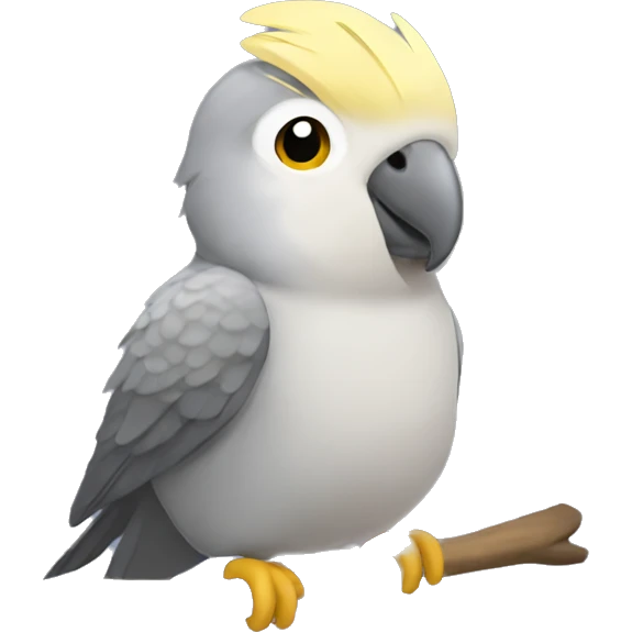Gray Cockatiel  emoji
