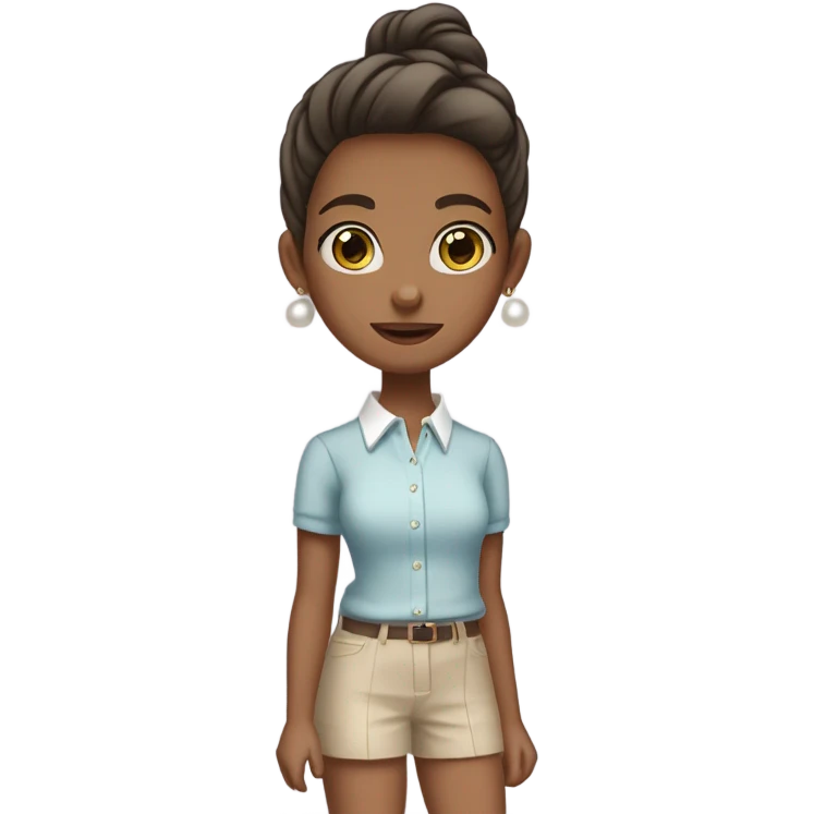 Preppy girl emoji