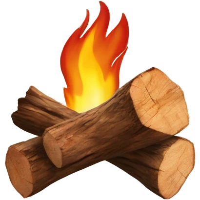 Fire wood in a trailer  emoji