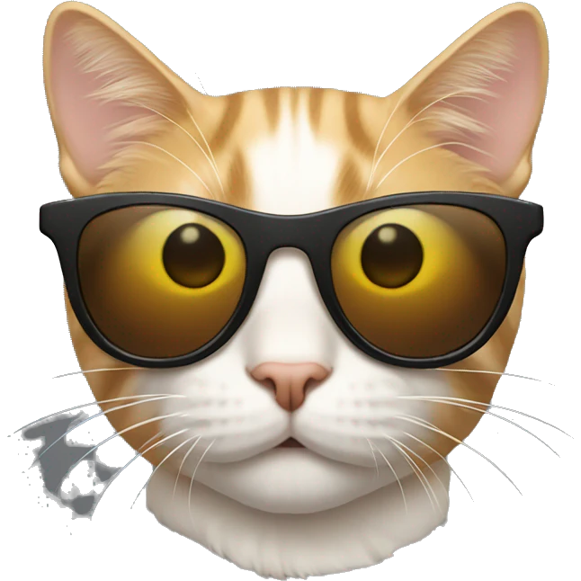 Cat with sunglasses emoji