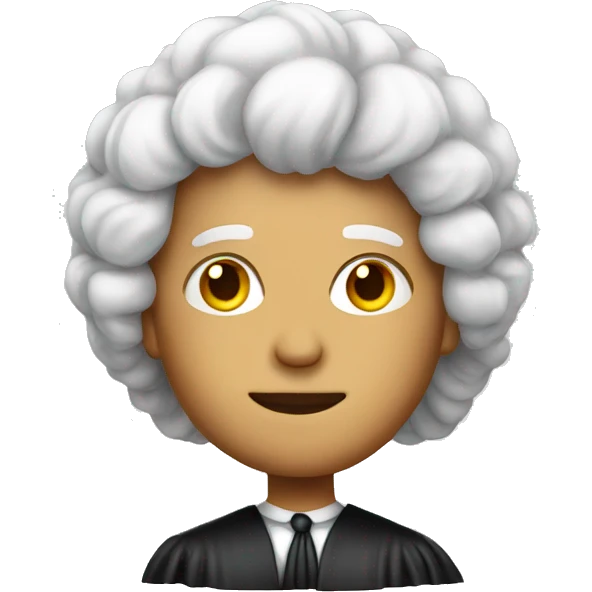 judge with wig emoji