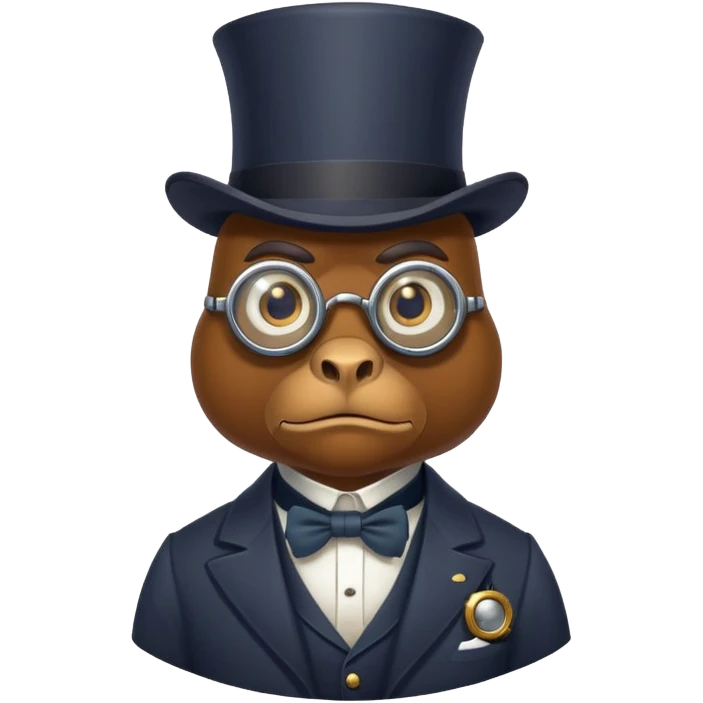 Slark in monocle emoji