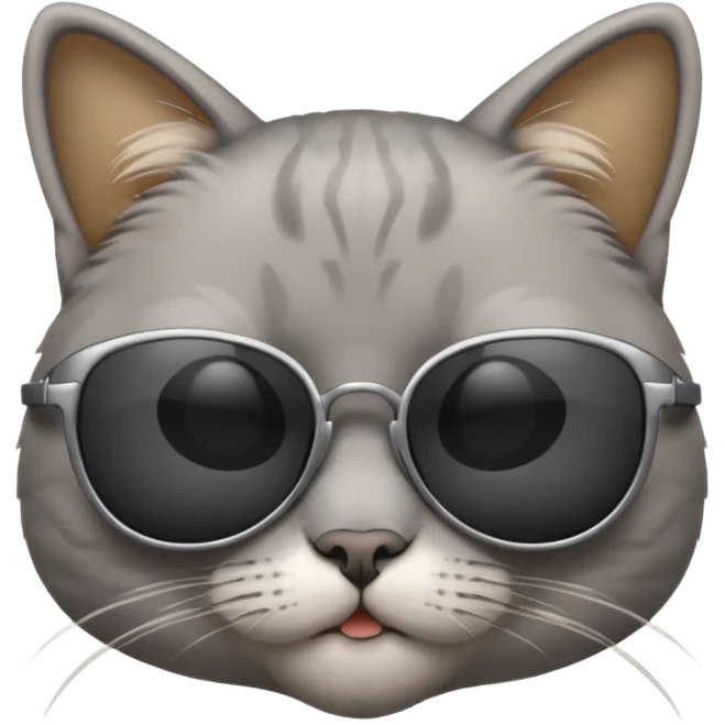 Cat wearing sunglasses emoji