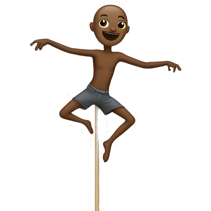 dancing on a stick emoji