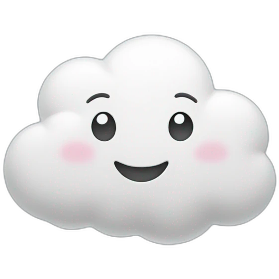 Happy cloud emoji