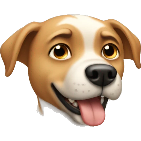 Dog being jealous emoji