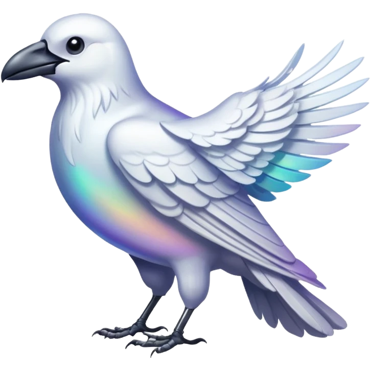 White crow emoji