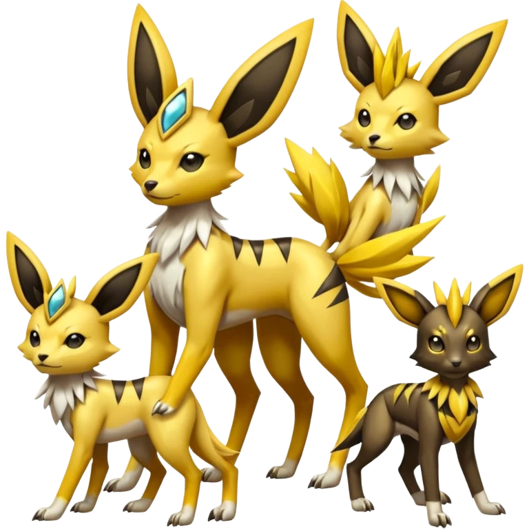 Meloetta-Renamon-Umbreon-Jolteon-Beedrill-Manectric-fusion emoji