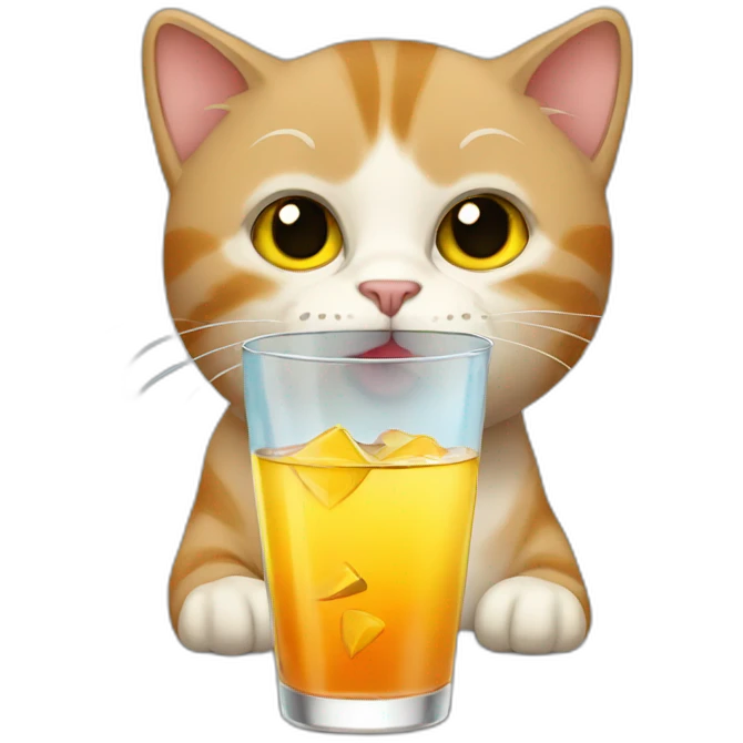 cat drinking vodka emoji