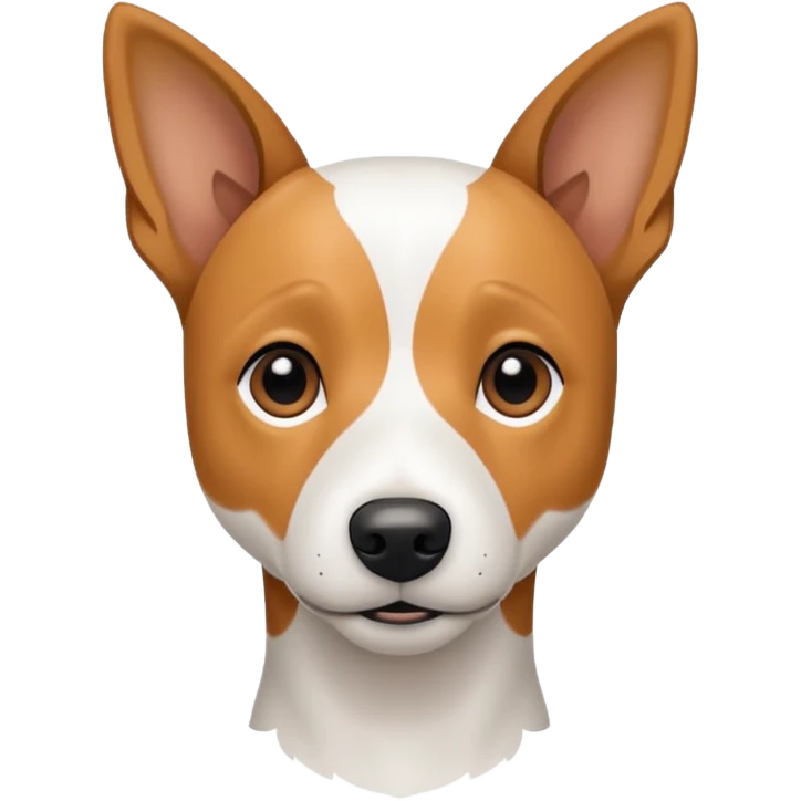 a white jack russell the size of a kelpie emoji