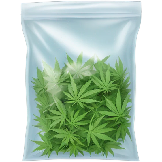 weed in a bag emoji