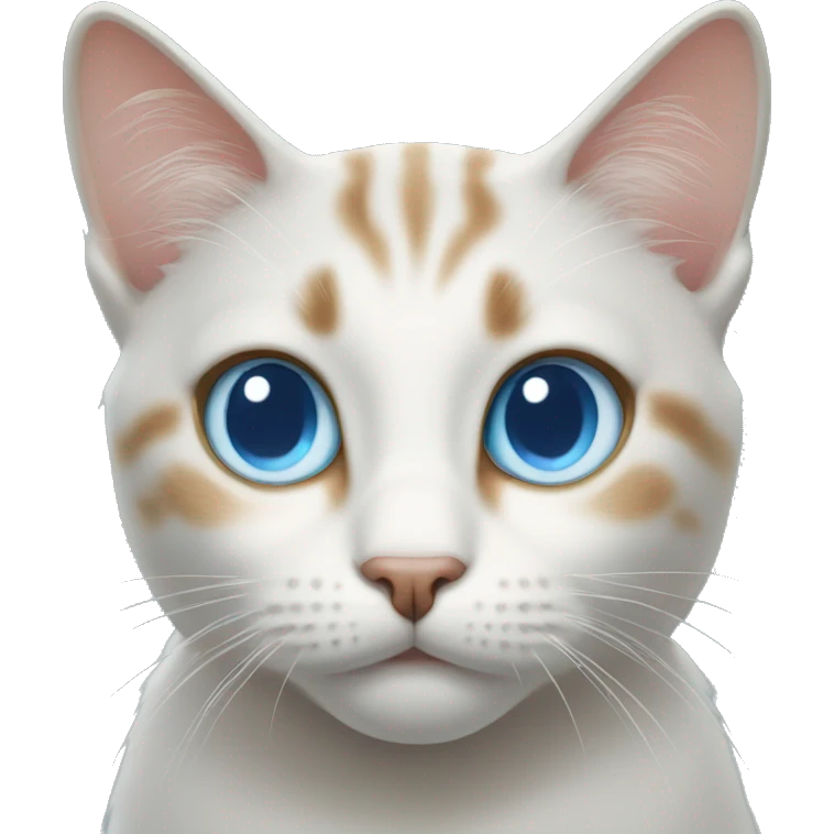 Cat with light Blue Eyes  emoji