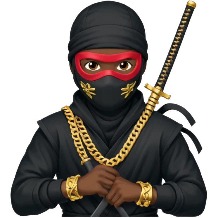 Una persona así Ninja pero que esté así como mala pero que sea mala y ya rapera O sea que allá que la foto digo que el emoji sea un Ninja Ninja Ninja sosteniendo una arma emoji