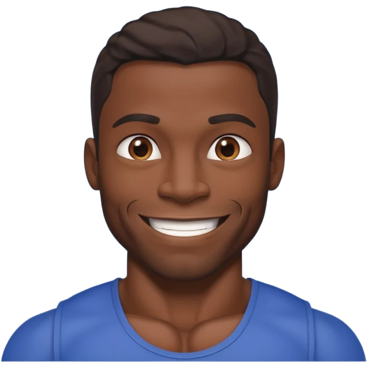 Muscular black man with massive dick emoji