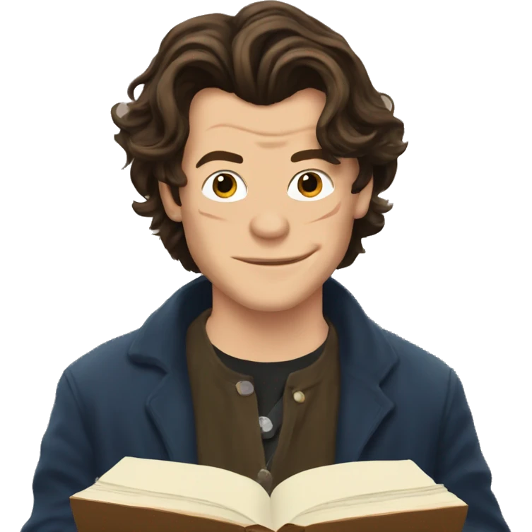 harry styles reading a book emoji