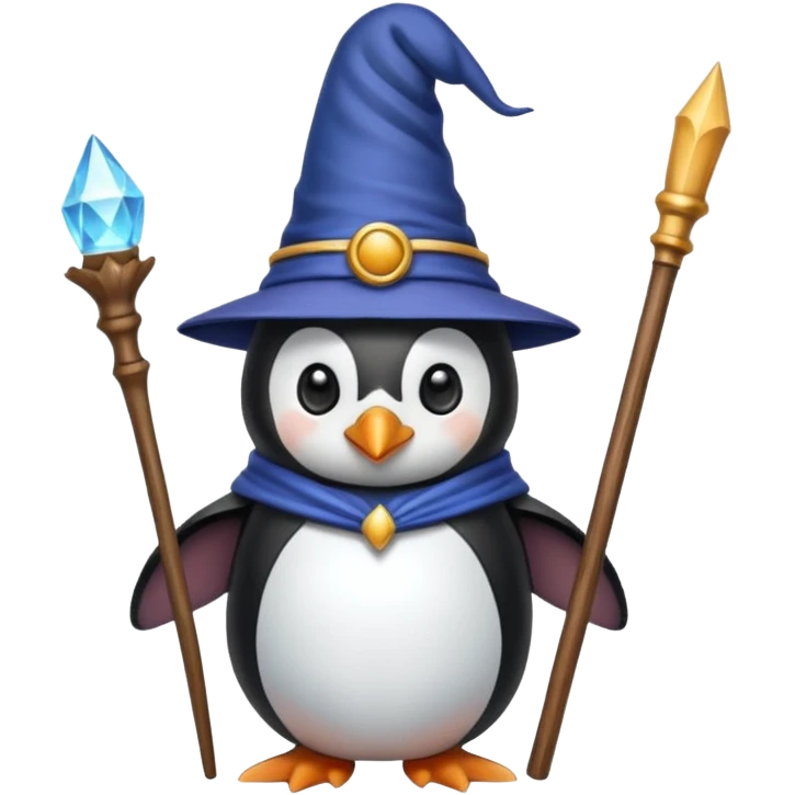 Penguin Wizard emoji