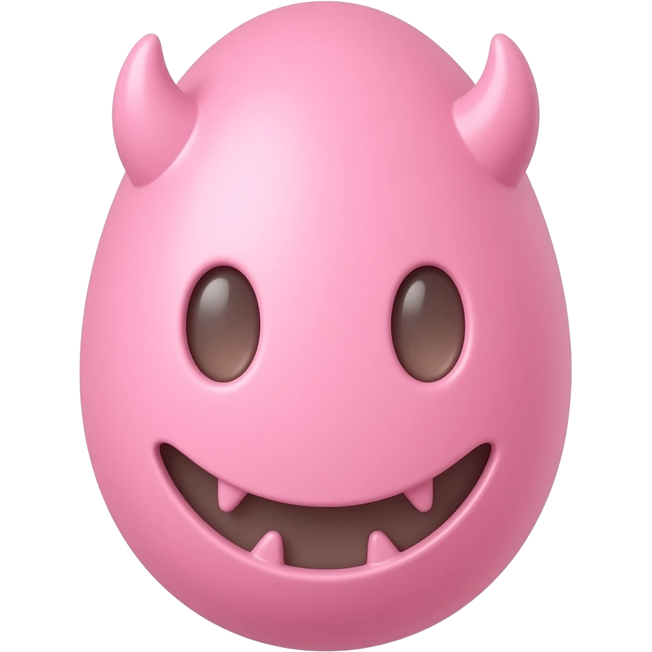 egg sugar devil candy pink emoji