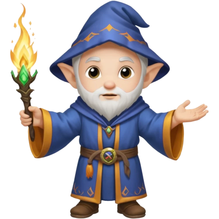 Male Gnome Mage World of Warcraft  emoji