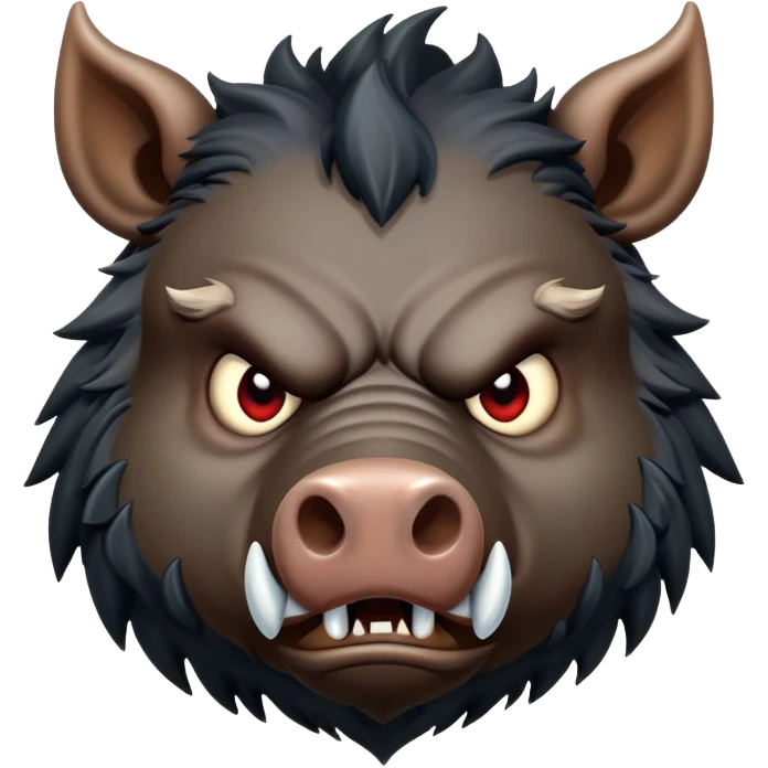evil boar emoji
