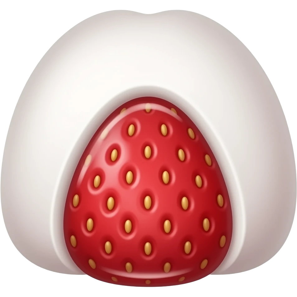 strawberry daifuku emoji