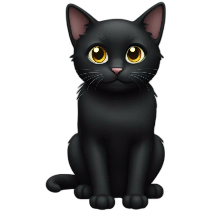 Black cat emoji