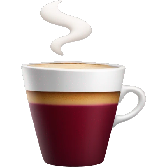 hot burgundy cup of coffee emoji