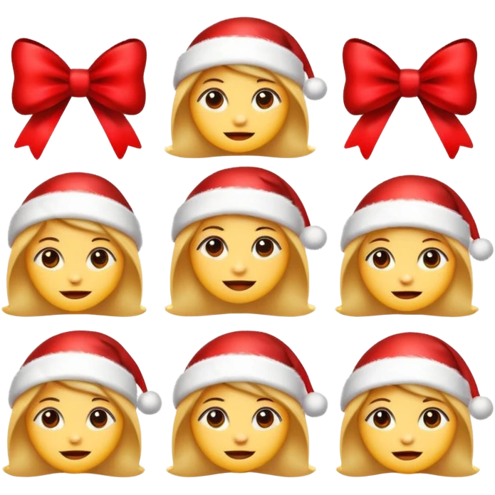 Create christmas emojis so that they will be cute and cool for gen z girls emoji