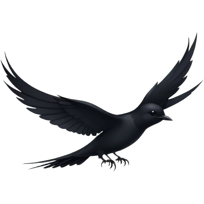 черная ласточка svg, vector emoji