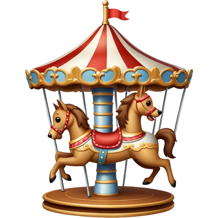 Dog on a carousel emoji