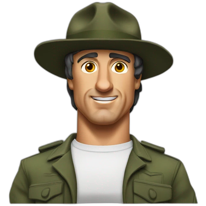 Sylvester stallone gradé sergent emoji