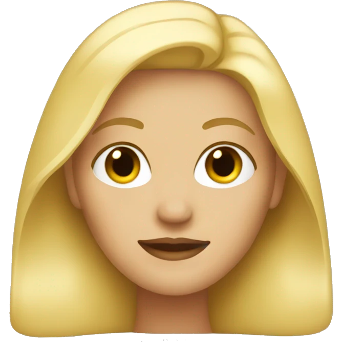 a blonde woman emoji