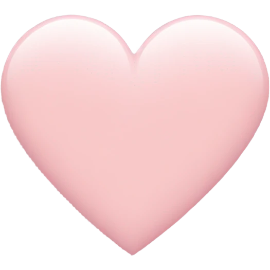 pastel pink heart emoji