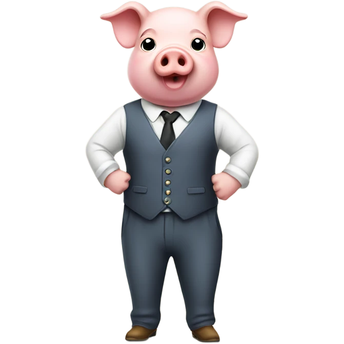 Pig wearing clothes  emoji