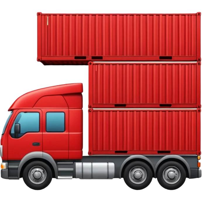 truck holding container emoji