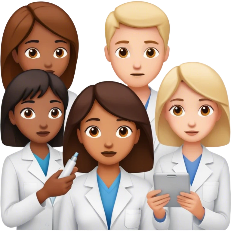 Create a emogi about a mental problem people solving a pre diagnostic test emoji