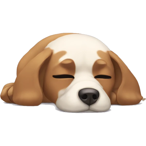 Exhausted dog emoji
